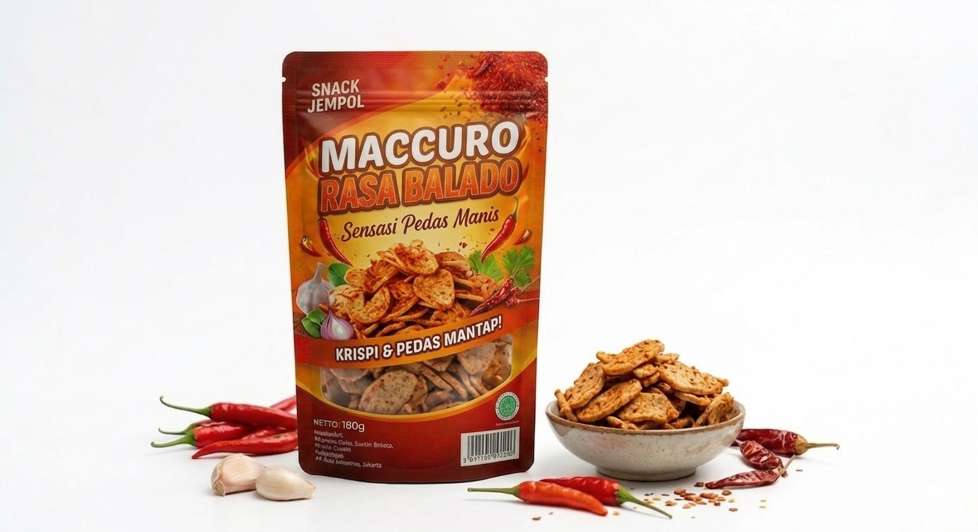 Basreng Maccuro Rasa Balado